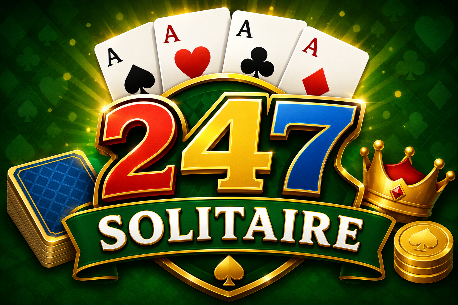 247 Solitaire — browser game website preview