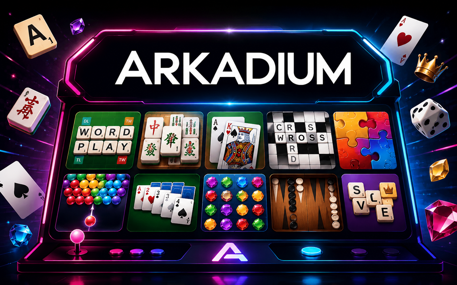 Arkadium — browser game website preview