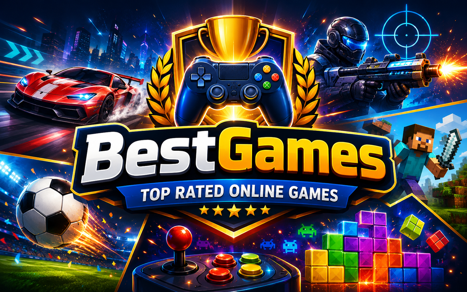 BestGames — browser game website preview