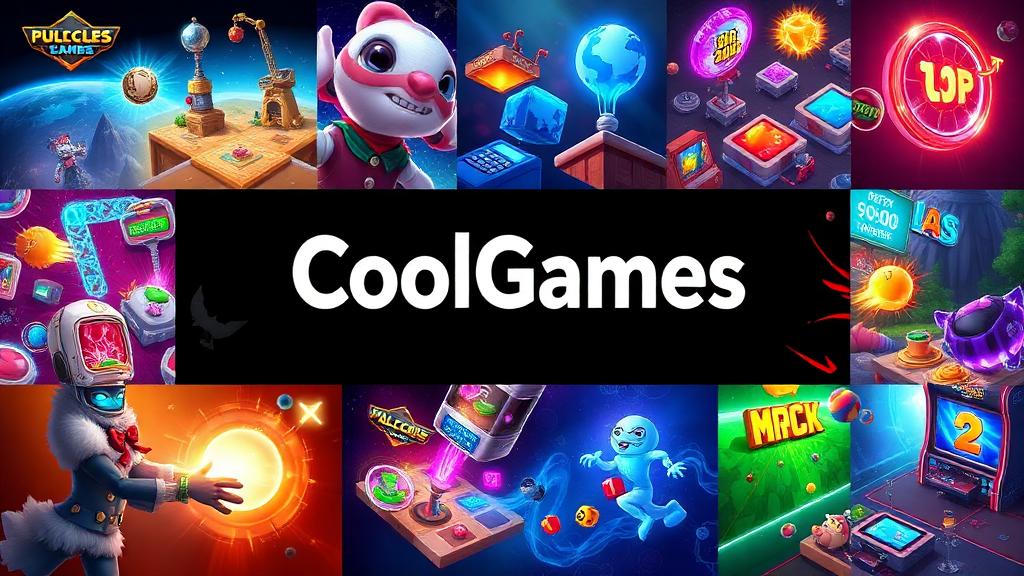 CoolGames — browser game website preview