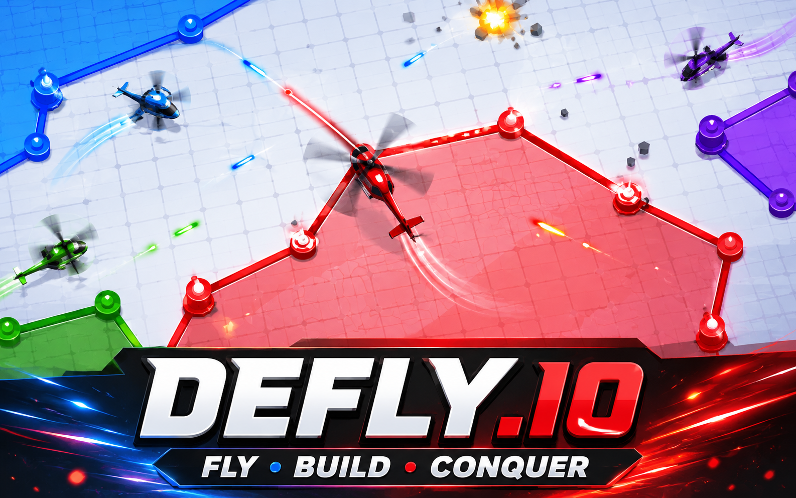 Defly.io — browser game website preview