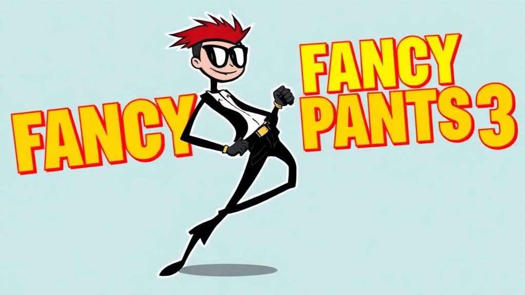 FancyPants3 — browser game website preview