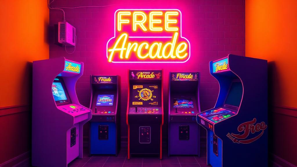 FreeArcade — browser game website preview