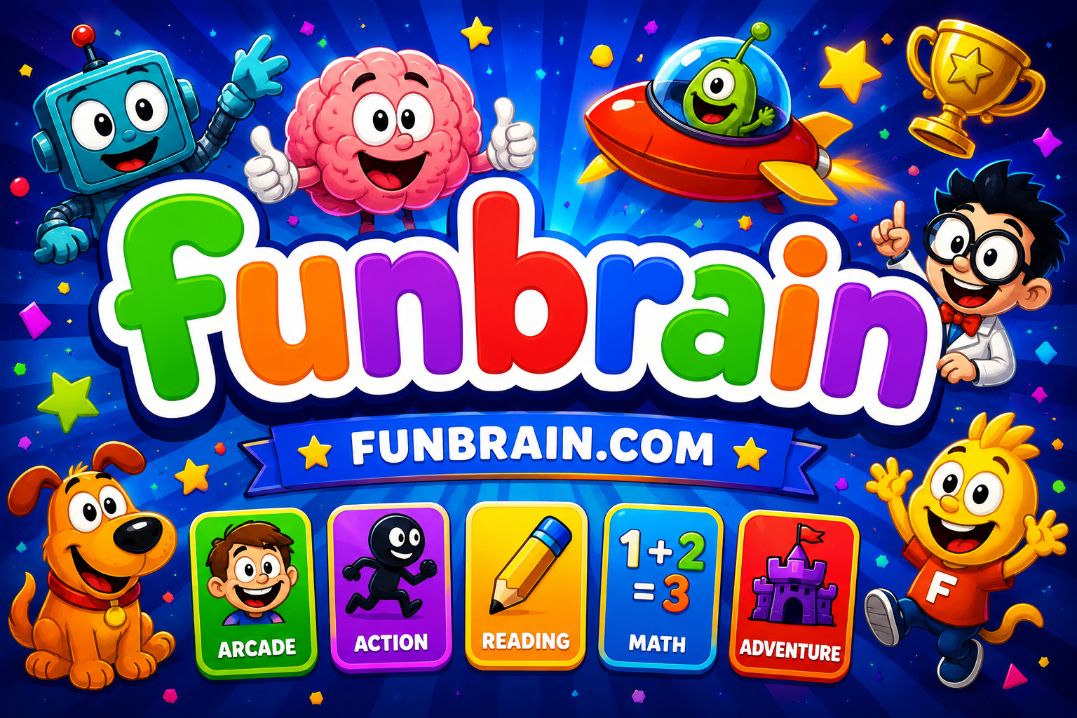 Funbrain — browser game website preview
