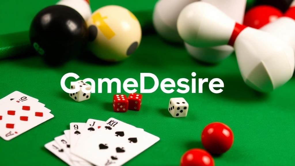GameDesire — browser game website preview