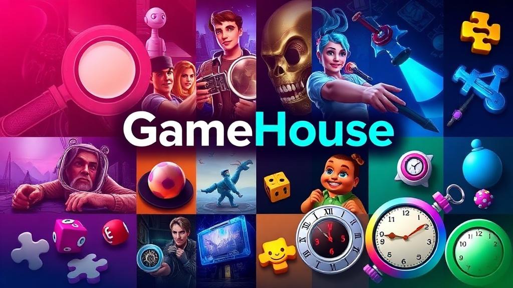 GameHouse — browser game website preview
