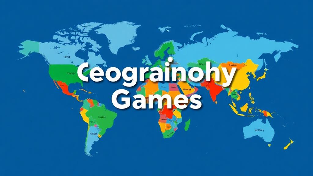 GeographyGames — browser game website preview