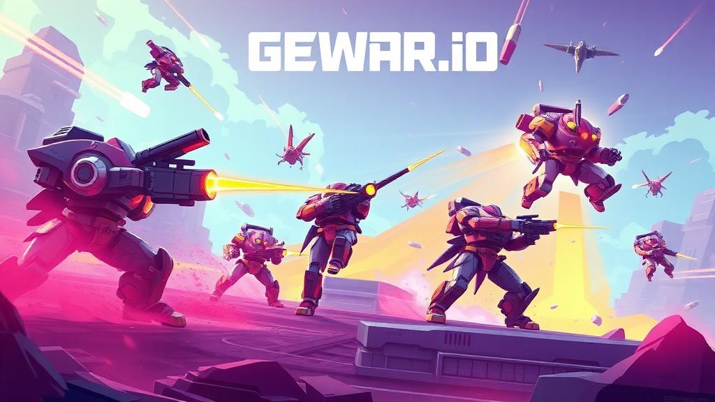 Gewar.io — browser game website preview