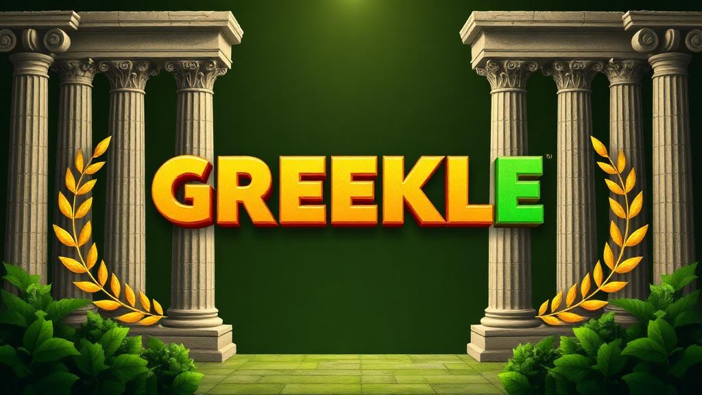 GreekleGame — browser game website preview