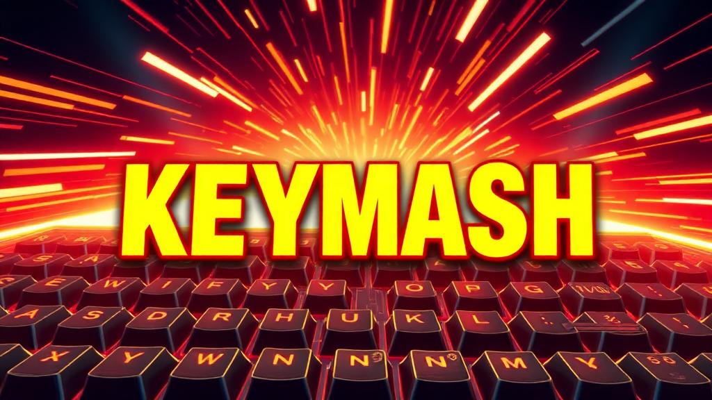 Keymash — browser game website preview