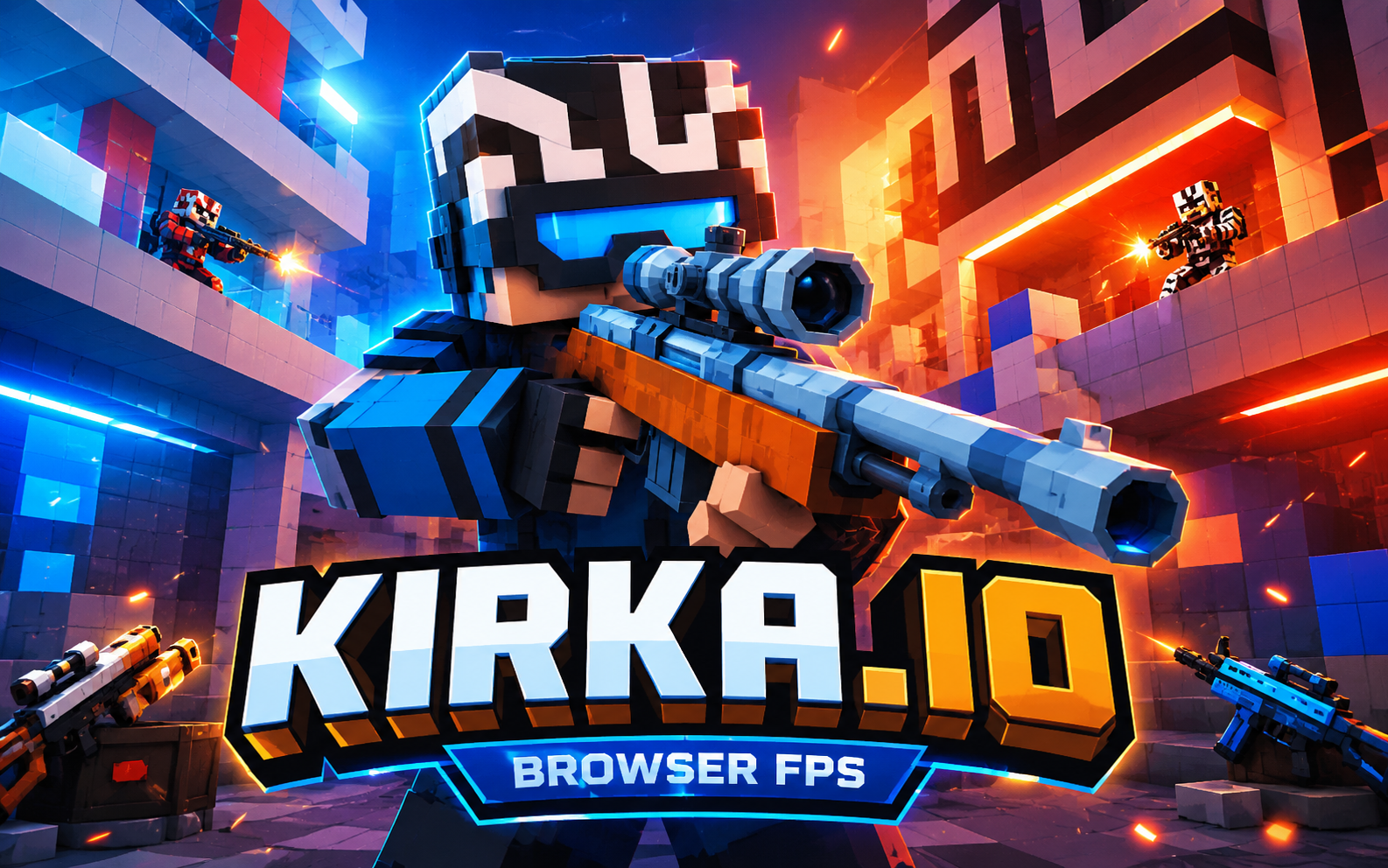 Kirka.io — browser game website preview