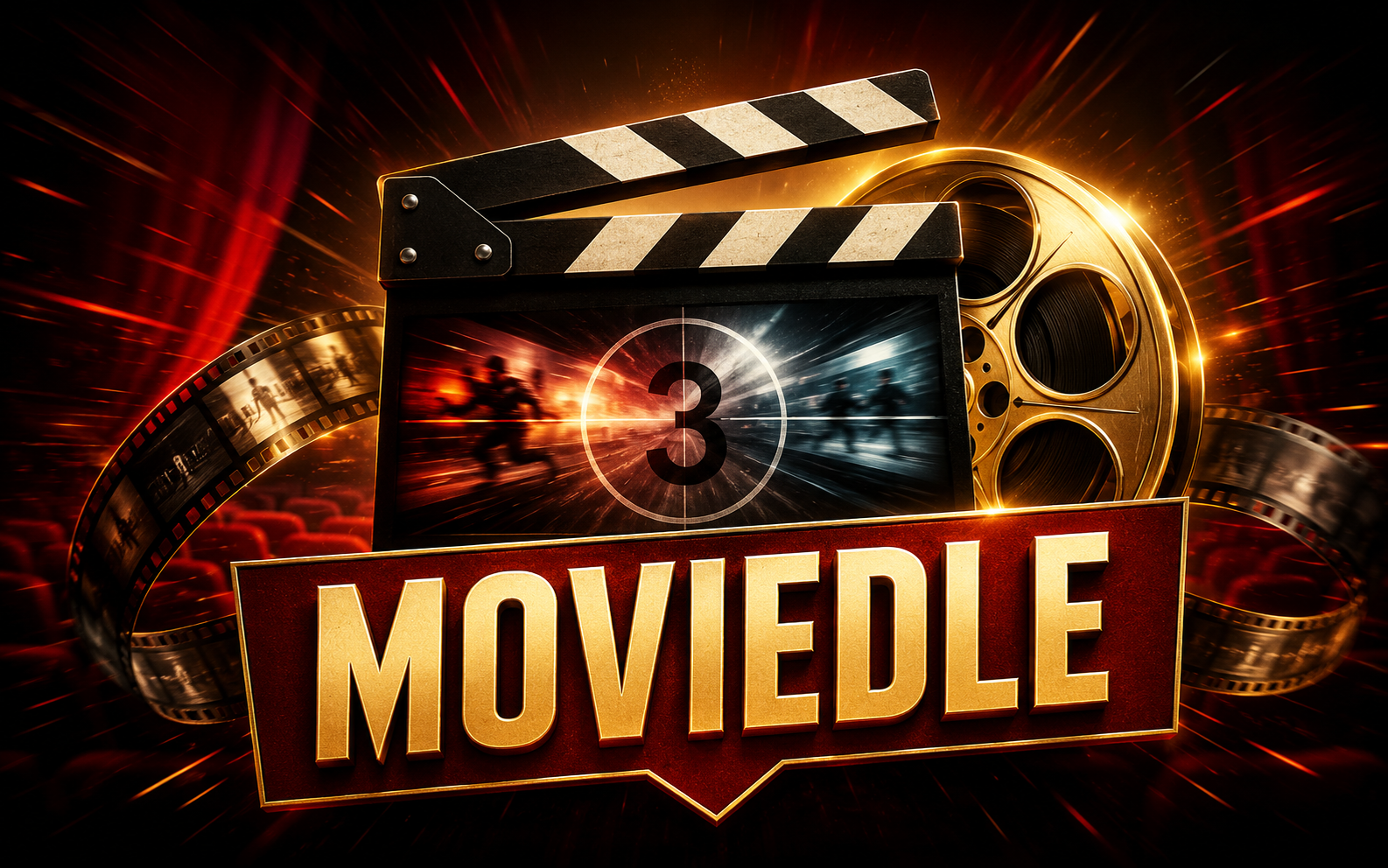 Moviedle — browser game website preview