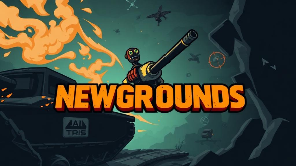 Newgrounds — browser game website preview