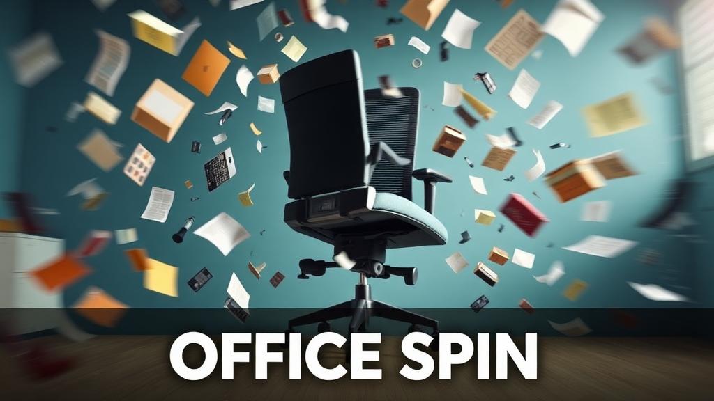 OfficeSpin — browser game website preview