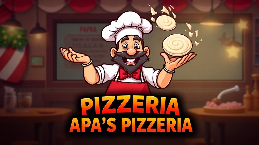 PapasPizzeria — browser game website preview