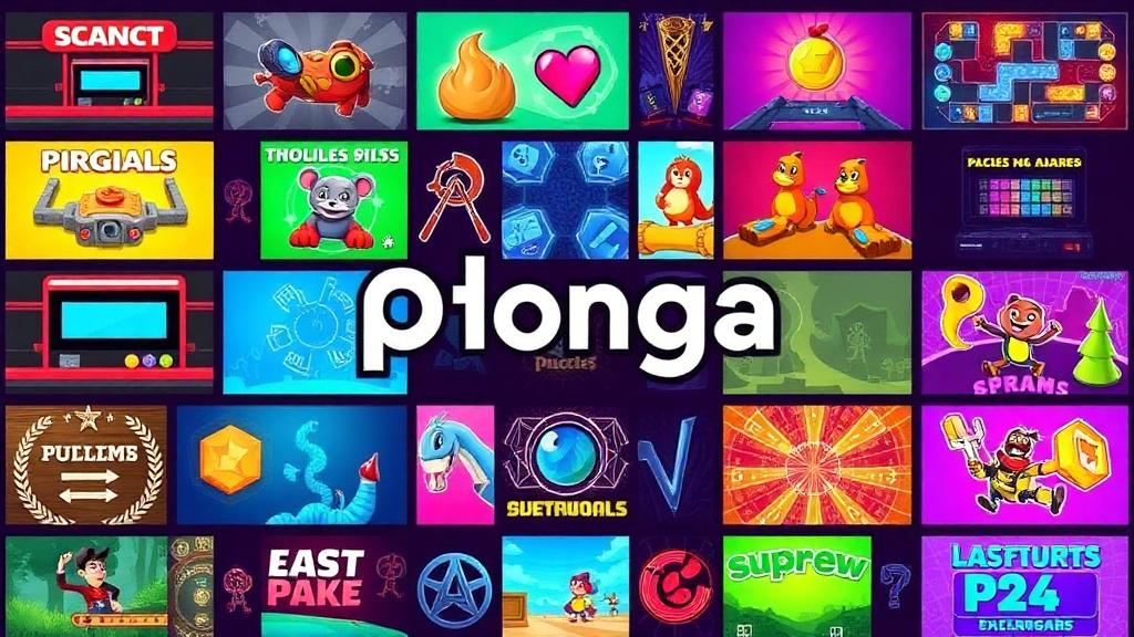 Plonga — browser game website preview