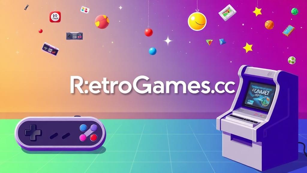 RetroGames.cc — browser game website preview