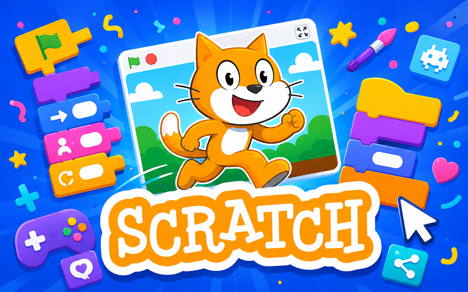 Scratch — browser game website preview