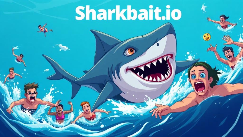Sharkbait.io — browser game website preview