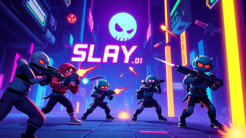 Slay.one — browser game website preview