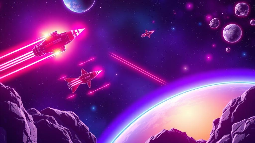 SpaceArena.io — browser game website preview