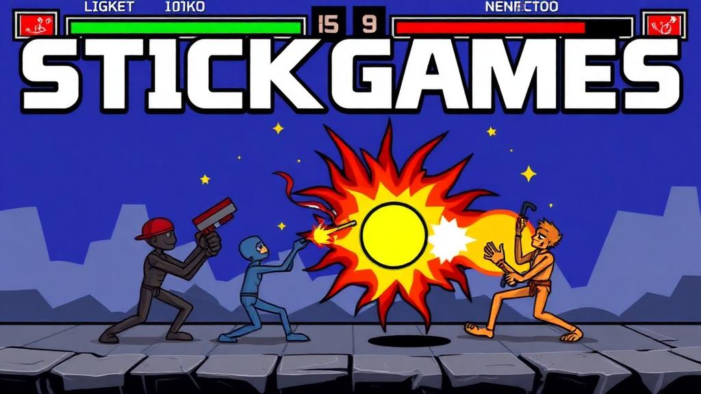 Stickgames — browser game website preview