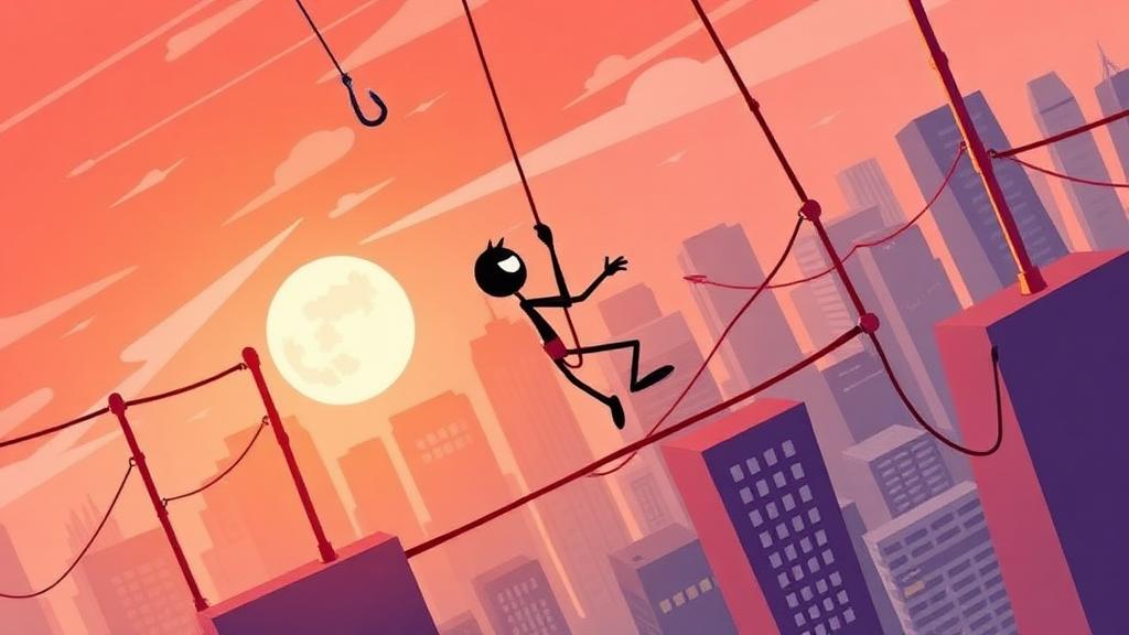StickmanHook — browser game website preview