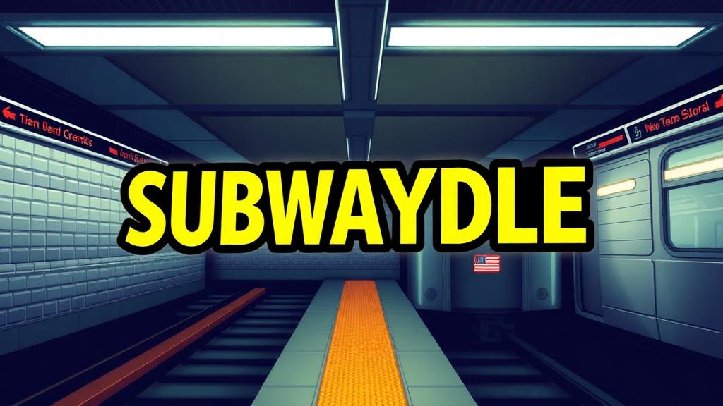 Subwaydle — browser game website preview
