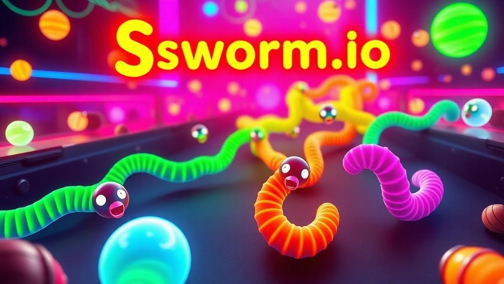 Sworm.io — browser game website preview