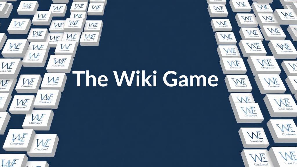 The Wiki Game — browser game website preview