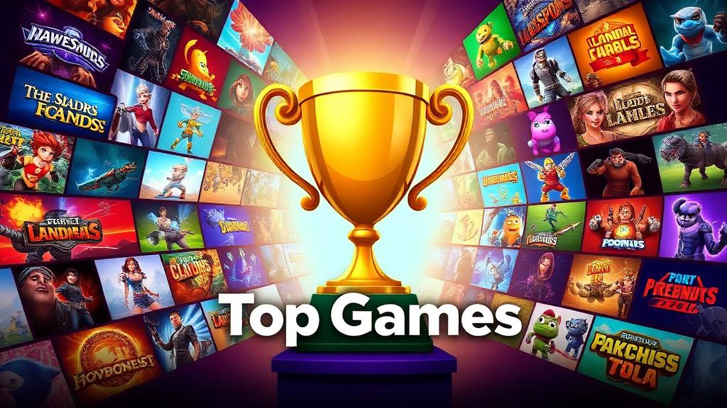 TopGames — browser game website preview