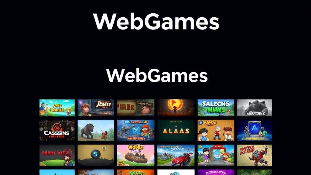 WebGames — browser game website preview