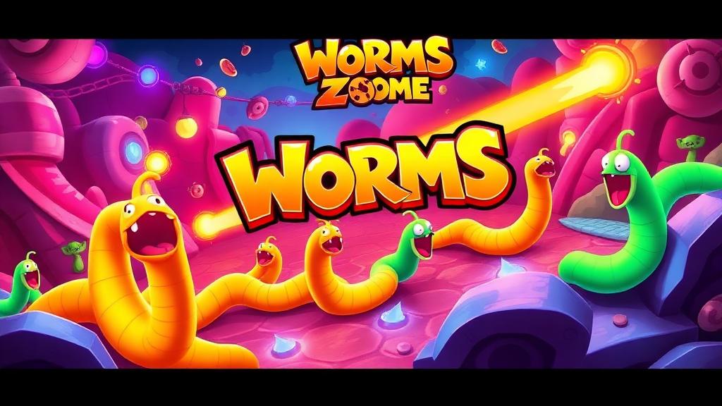 Worms Zone — browser game website preview