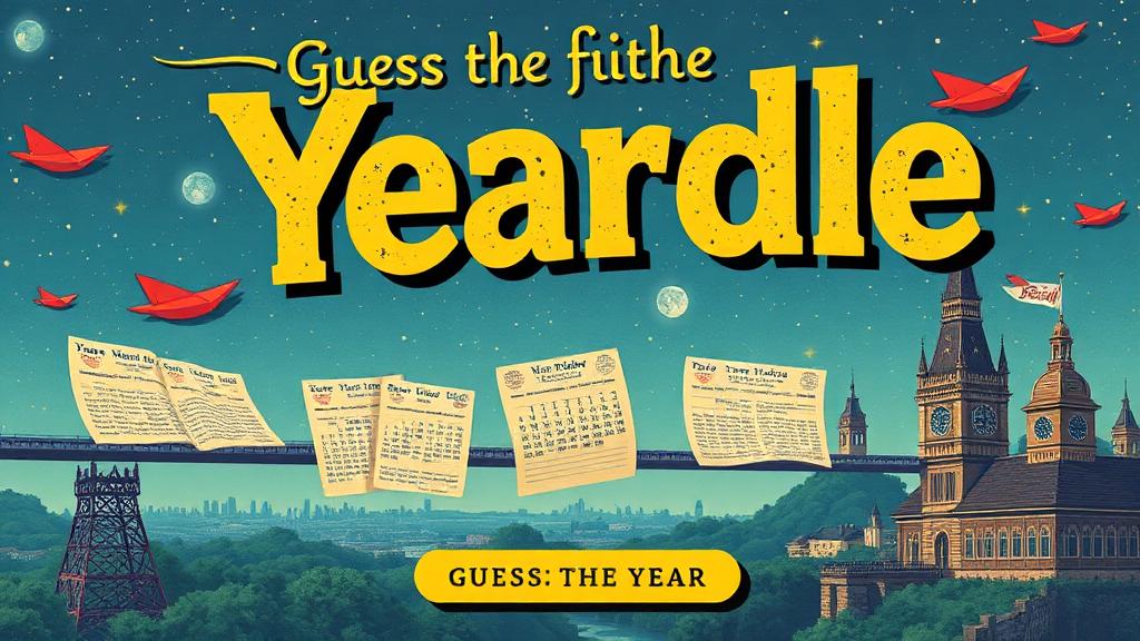 Yeardle — browser game website preview
