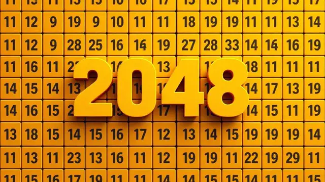 2048 — browser game website preview