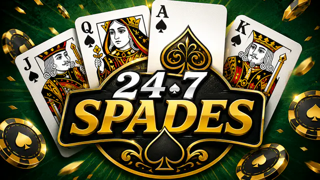 247 Spades — browser game website preview