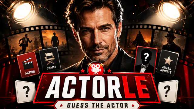 Actorle — browser game website preview