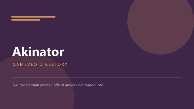 Akinator — browser game website preview