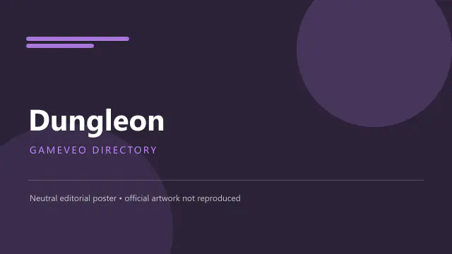 Dungleon — browser game website preview