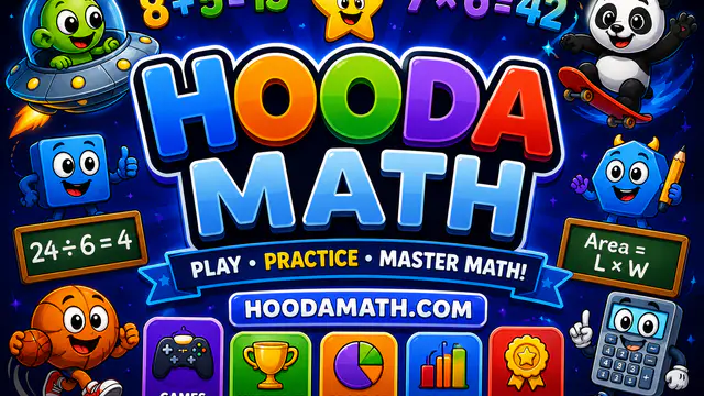 Hooda Math — browser game website preview
