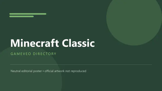 Minecraft Classic — browser game website preview