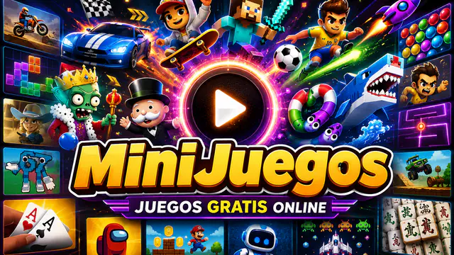 MiniJuegos — browser game website preview