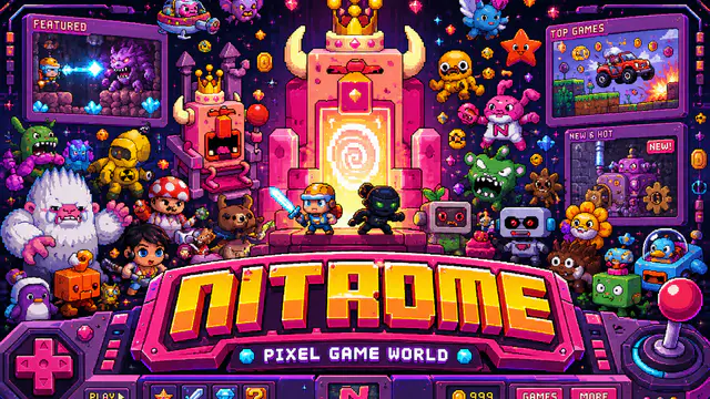 Nitrome — browser game website preview