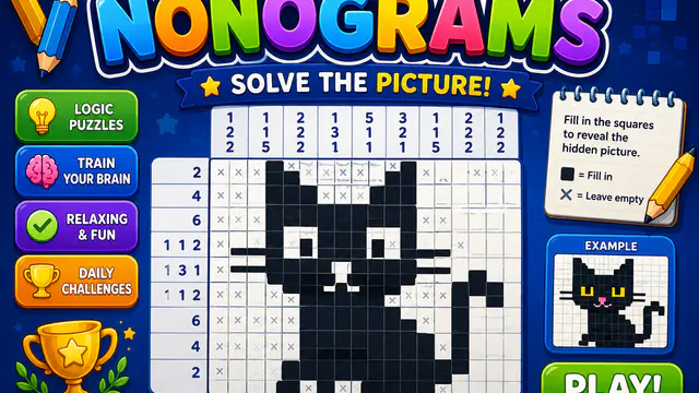 Nonograms Katana — browser game website preview