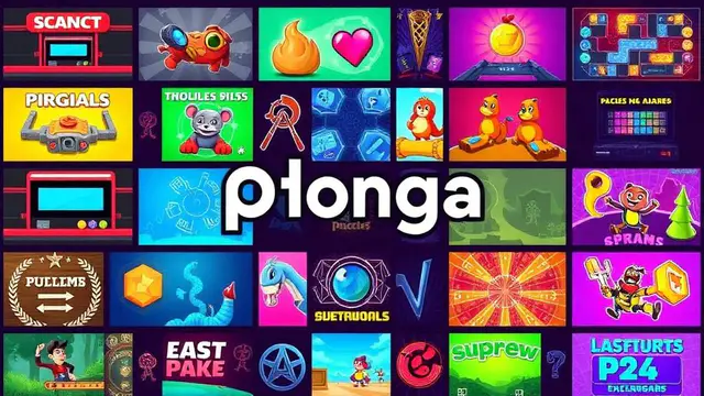 Plonga — browser game website preview