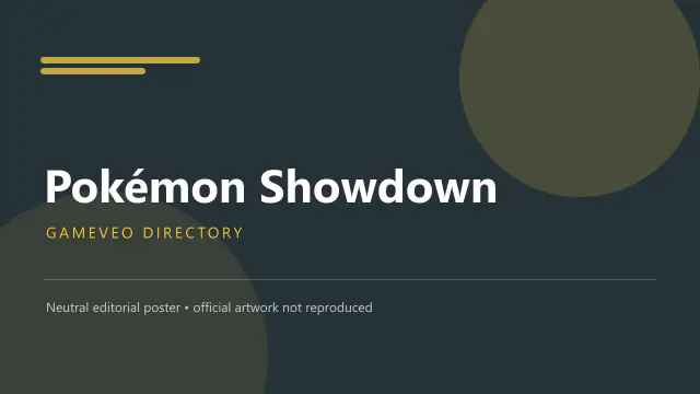 Pokémon Showdown — browser game website preview