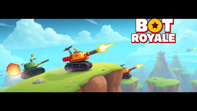 Rocket Bot Royale — browser game website preview