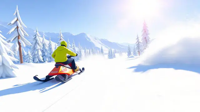 Snow Rider 3D — browser game website preview
