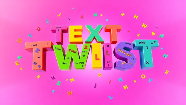 Text Twist Online — browser game website preview