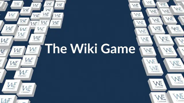 The Wiki Game — browser game website preview